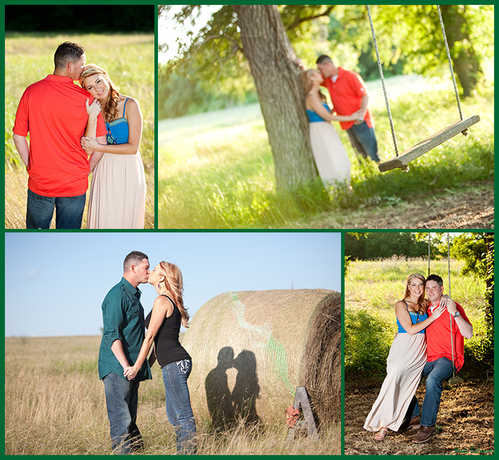 Brad and Ashley's engagement pictures in Brenham TX