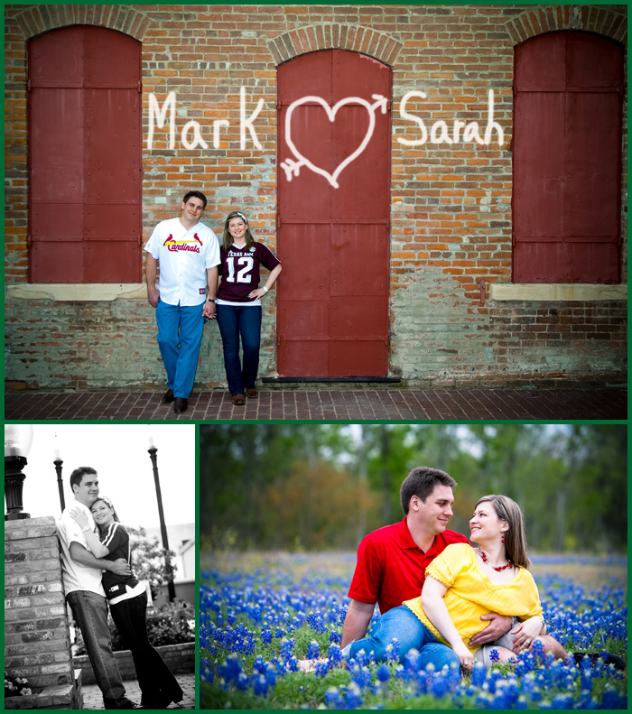 Mark and Sarah Engagement Pictures in Brenham Tx
