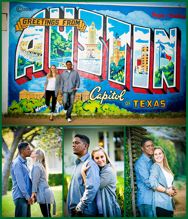 Brandon and Heather engagement pictures in Austin