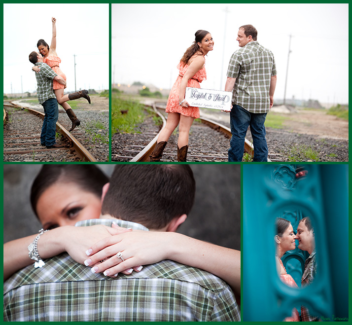 Jarrod and Krystal engagement pictures in Galveston